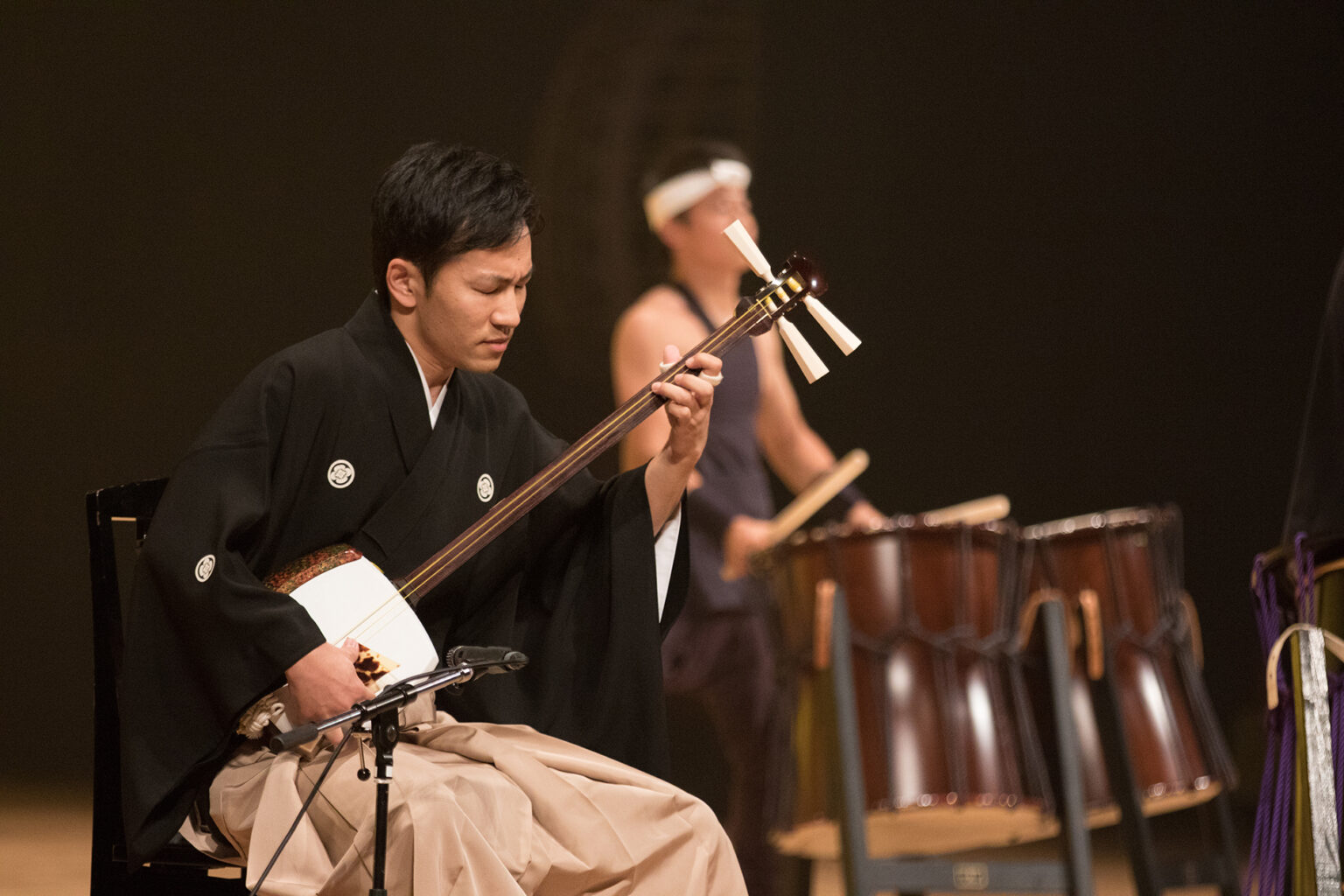 CO KOKUBU Shamisenspieler Masamitzu Takasaki